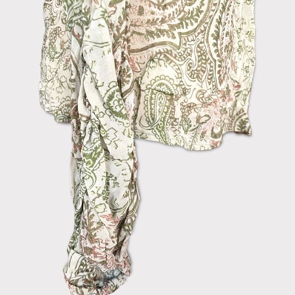 Sandro | EUC Women’s Embellished Paisley Long Sleeved Blouse Size Large - Picture 3 of 11